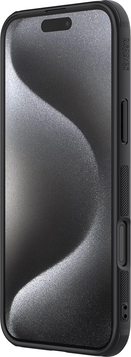 Mbështjellës Nillkin Super Frosted Shield Pro Magnetic Case për iPhone 16 Pro Max, i zi