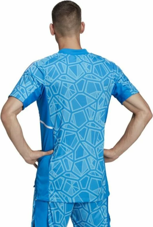 Fanellë e portierit për meshkuj adidas Condivo 22, me mëngë të shkurtra, blu HB1623