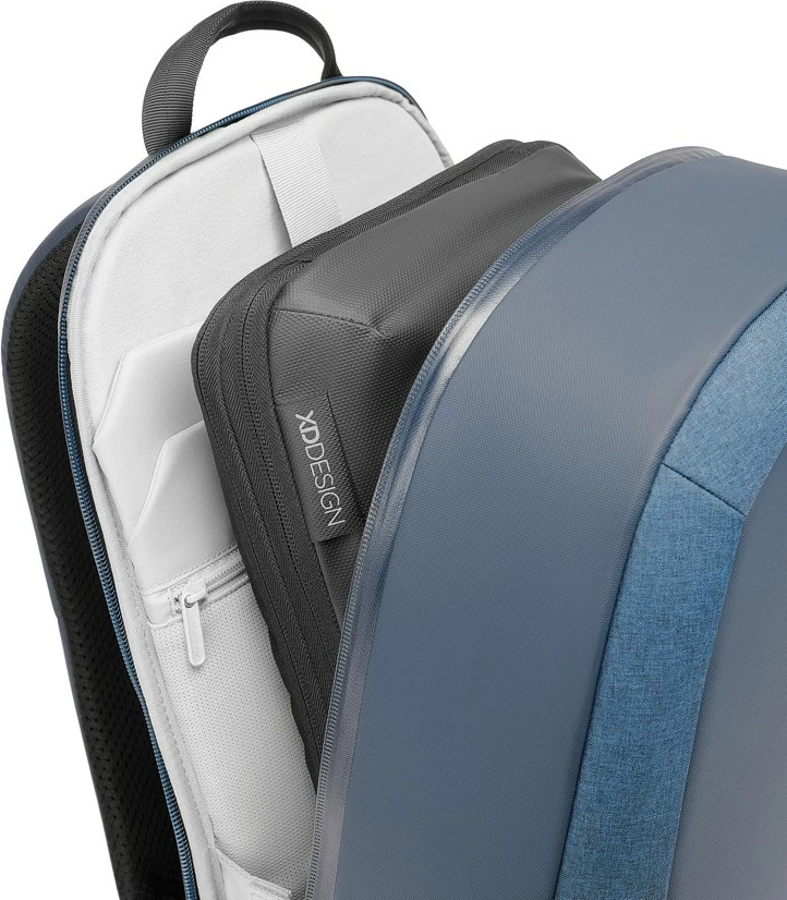 Shpinore XD DESIGN Bobby Edge, 17L, për laptop 16", blu navy