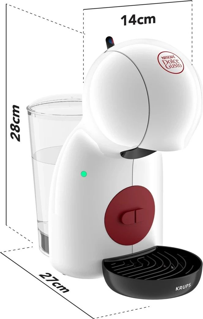 Makine kafeje me kapsula Krups NESCAFÉ Dolce Gusto KP1A31, 0.8L, Bardhë