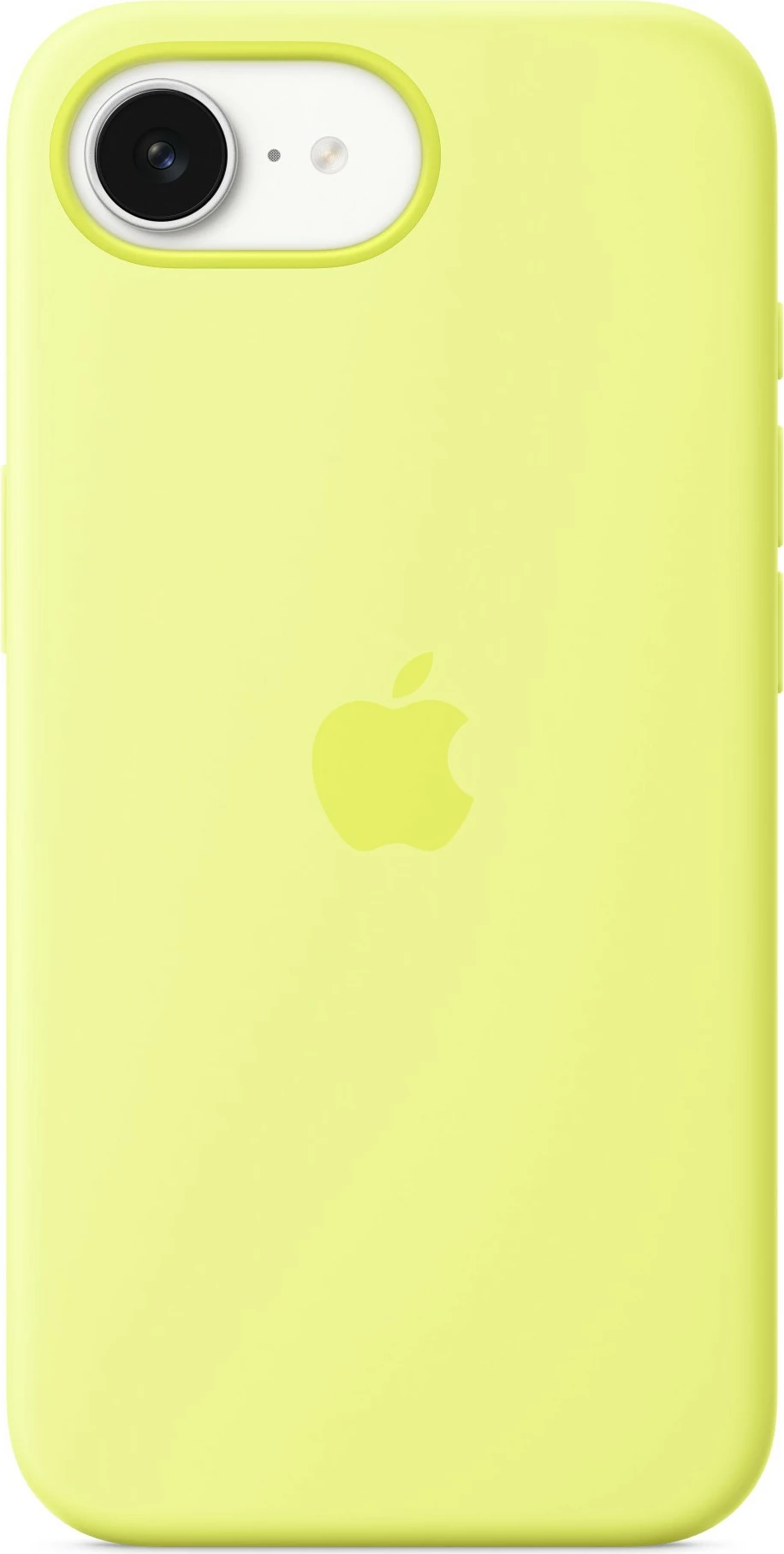 Mbështjellës silikon për celular Apple iPhone 16, neon e verdhë