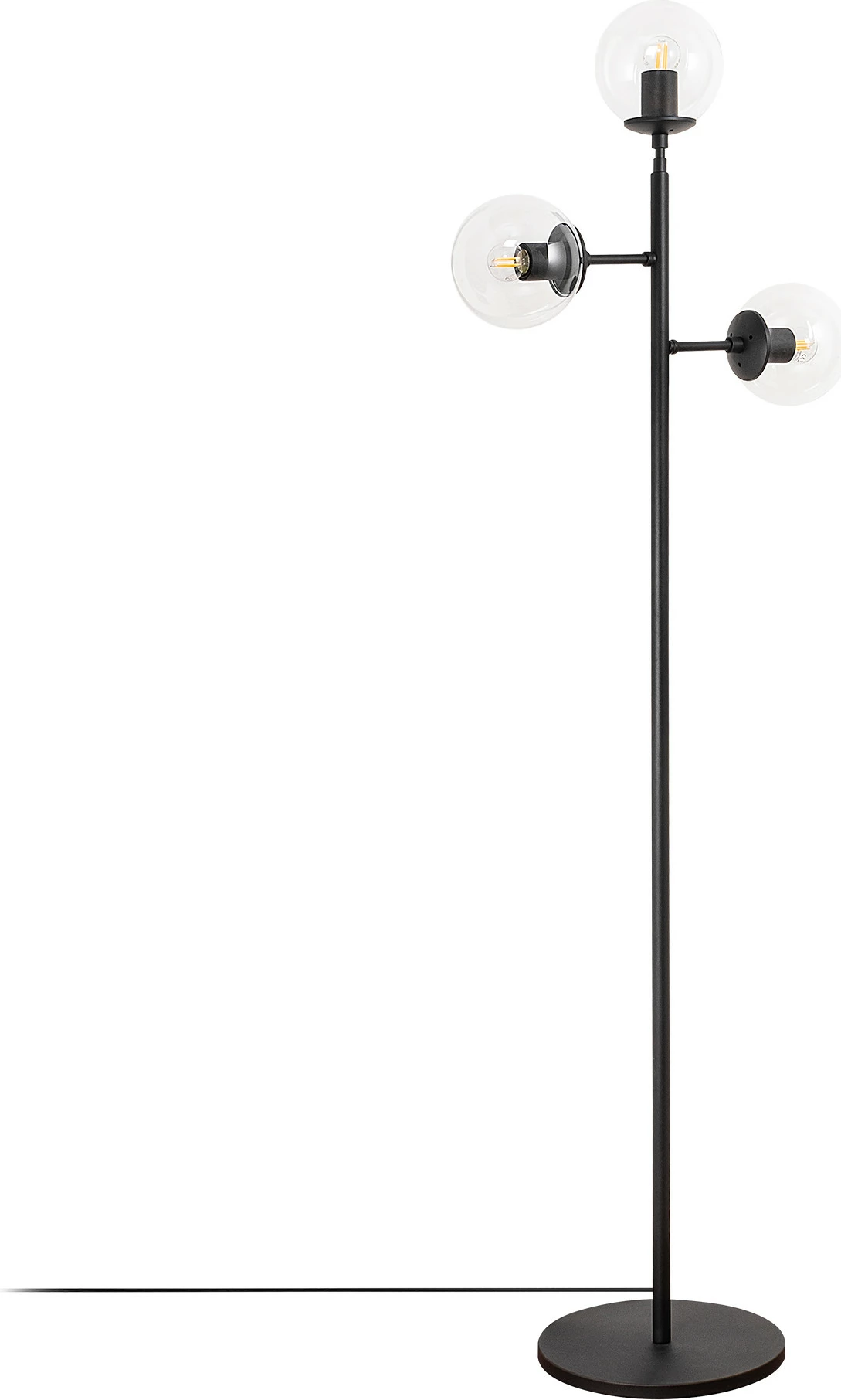 Llambë dyshemeje Opviq, Atmaca - 10295, e zezë, 163 cm