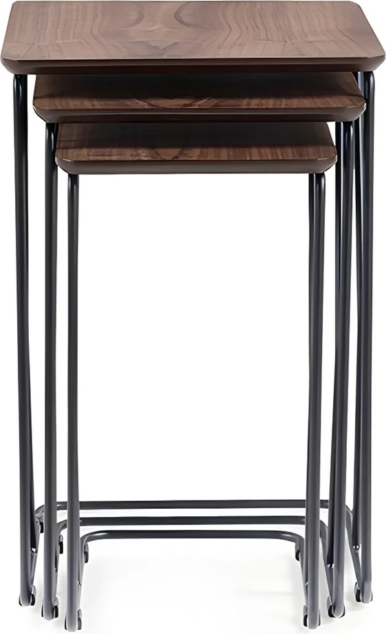 Set tavolinash ndihmëse (3 copë), Skye Decor, ngjyrë arre, Ren