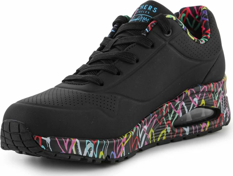 Atlete për femra Skechers, të zeza me ngjyra