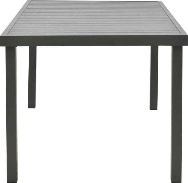 Tavolinë me karrige për terasë Naoki-Kliton A, metal i zi, alumin antracit, set prej 5 pjesësh, 150x80x74cm