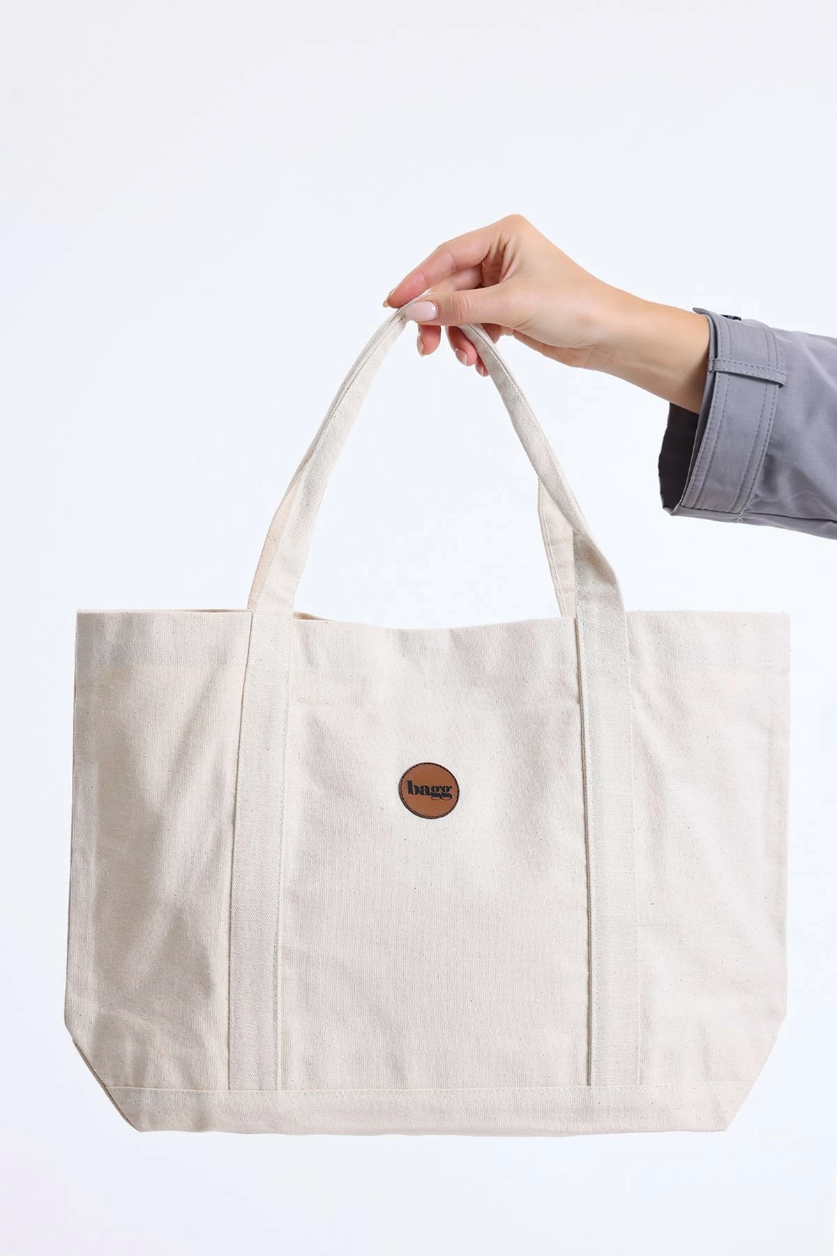 Çantë tote krem Zoozie Bags, 2142