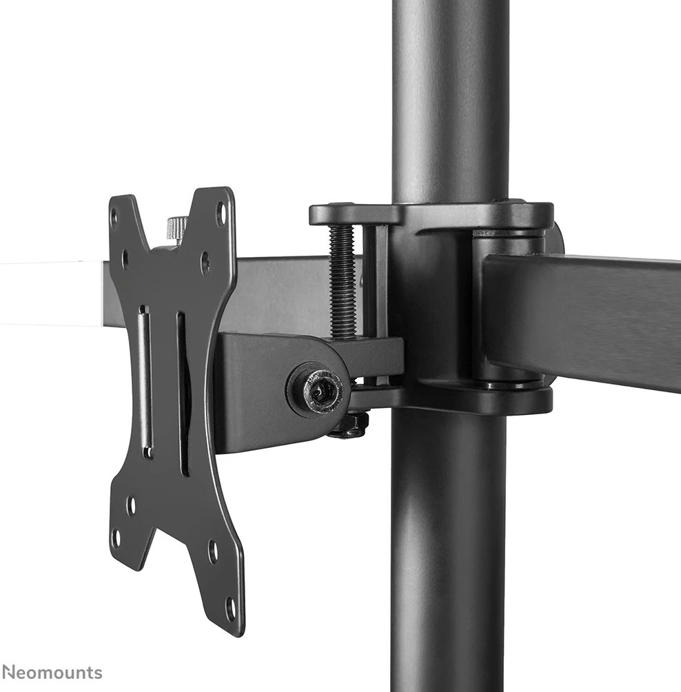 Mbajtës monitori Neomounts FPMA-D550DD3BLACK, për 3 ekrane, 13-27", rregullim lartësie, i zi