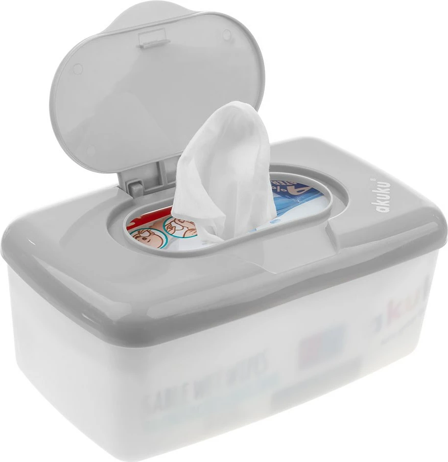 kuti për peceta të lagura Akuku 19x12x7 cm gri