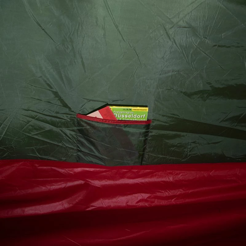 Çadra turistike High Peak Falcon 4, e kuqe dhe e gjelbër