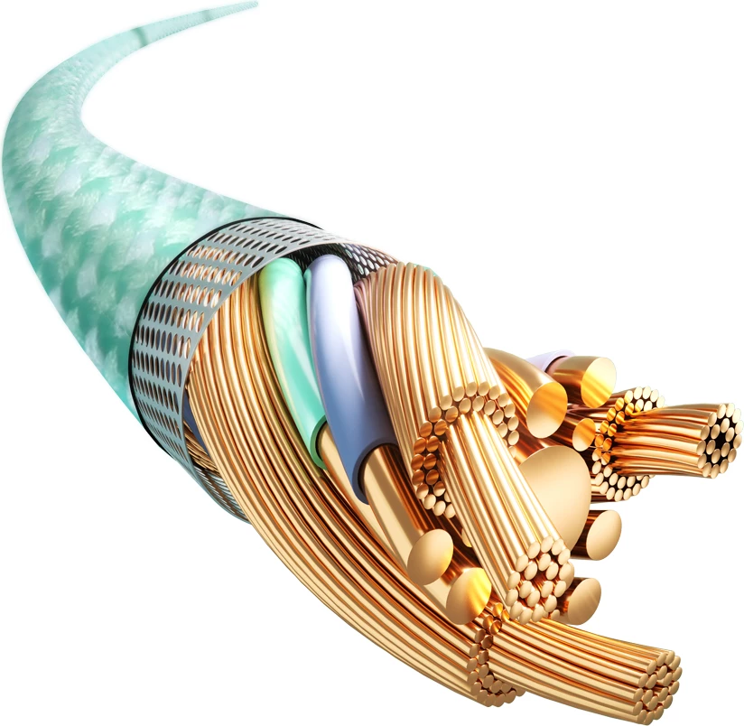 Kabllo Joyroom Multi-Color Series S-A34, USB-A në Lightning, 1m, 3A, e gjelbër