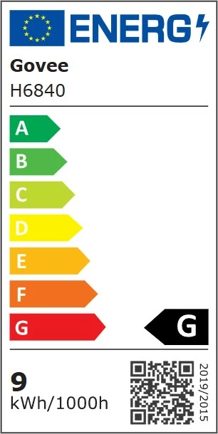 Drita dekorative smart Govee Cone Tree Lights RGBIC, IP65, 66 skena, me kontroll zanor, multicolor, set me 6 kunja