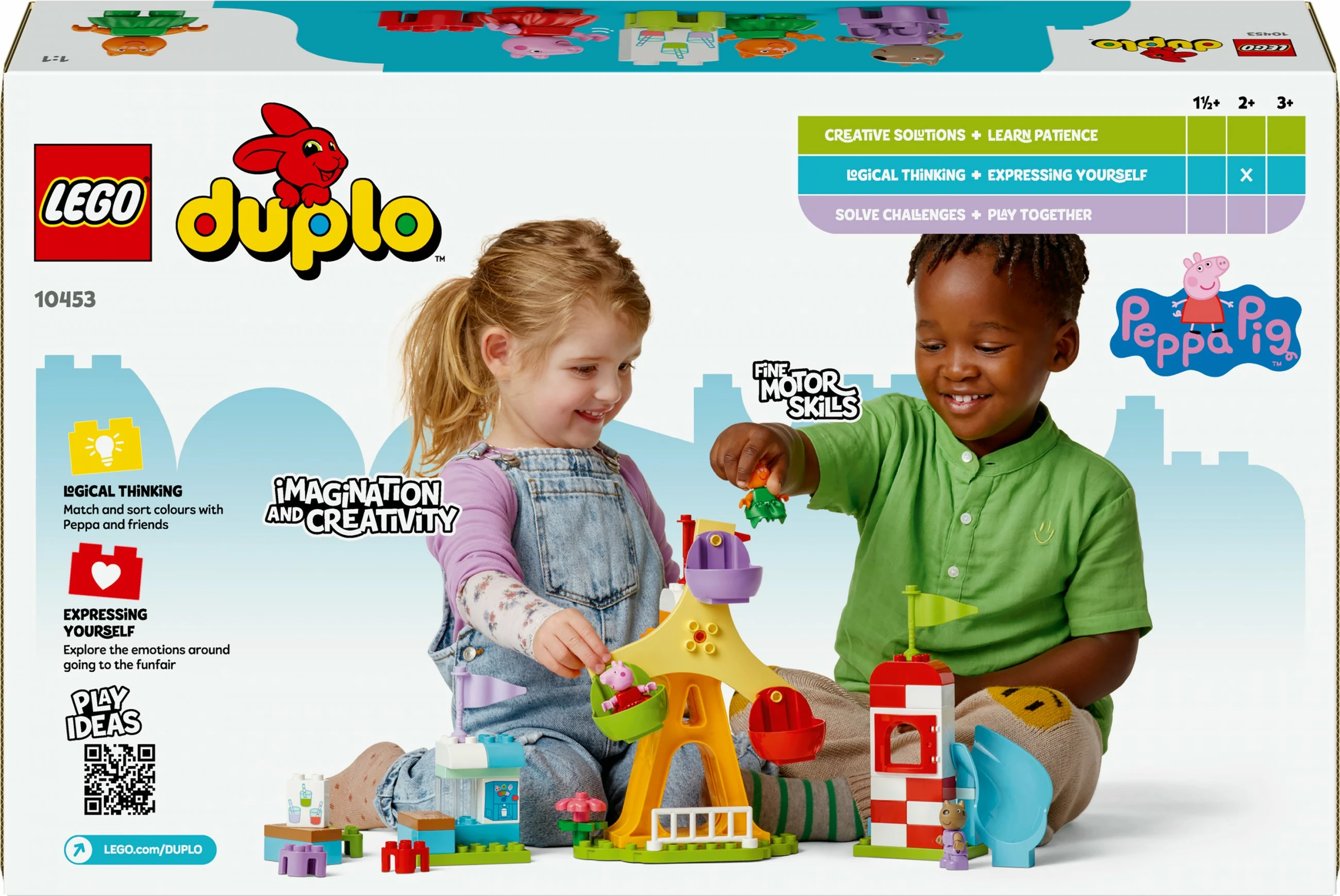 Set ndërtimi LEGO DUPLO Peppa Pig 10453, 53 pjesë, shumëngjyrësh