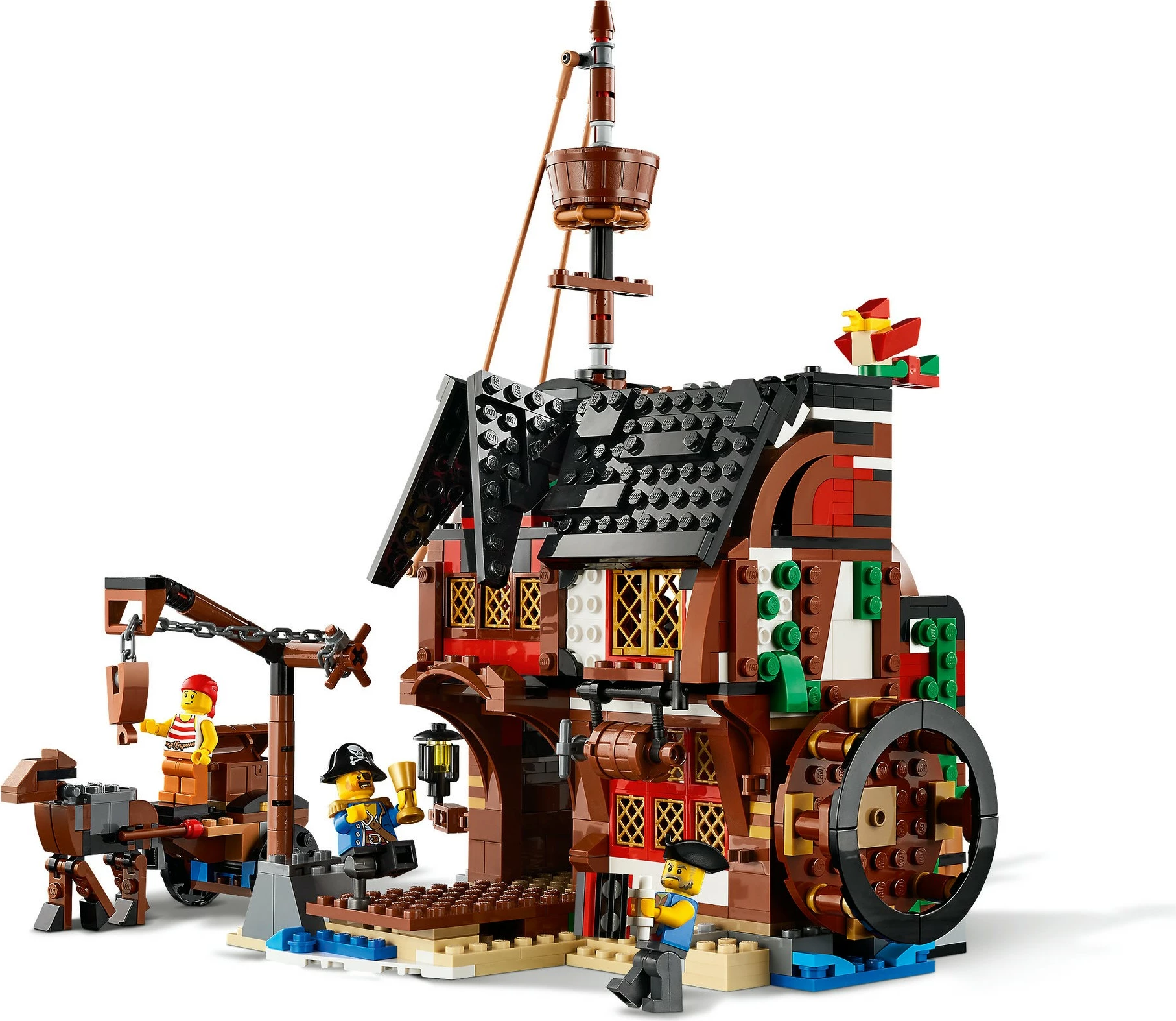 Set ndërtimi LEGO Creator Pirate Ship, 1264 pjesë, plastikë, shumëngjyrëshe
