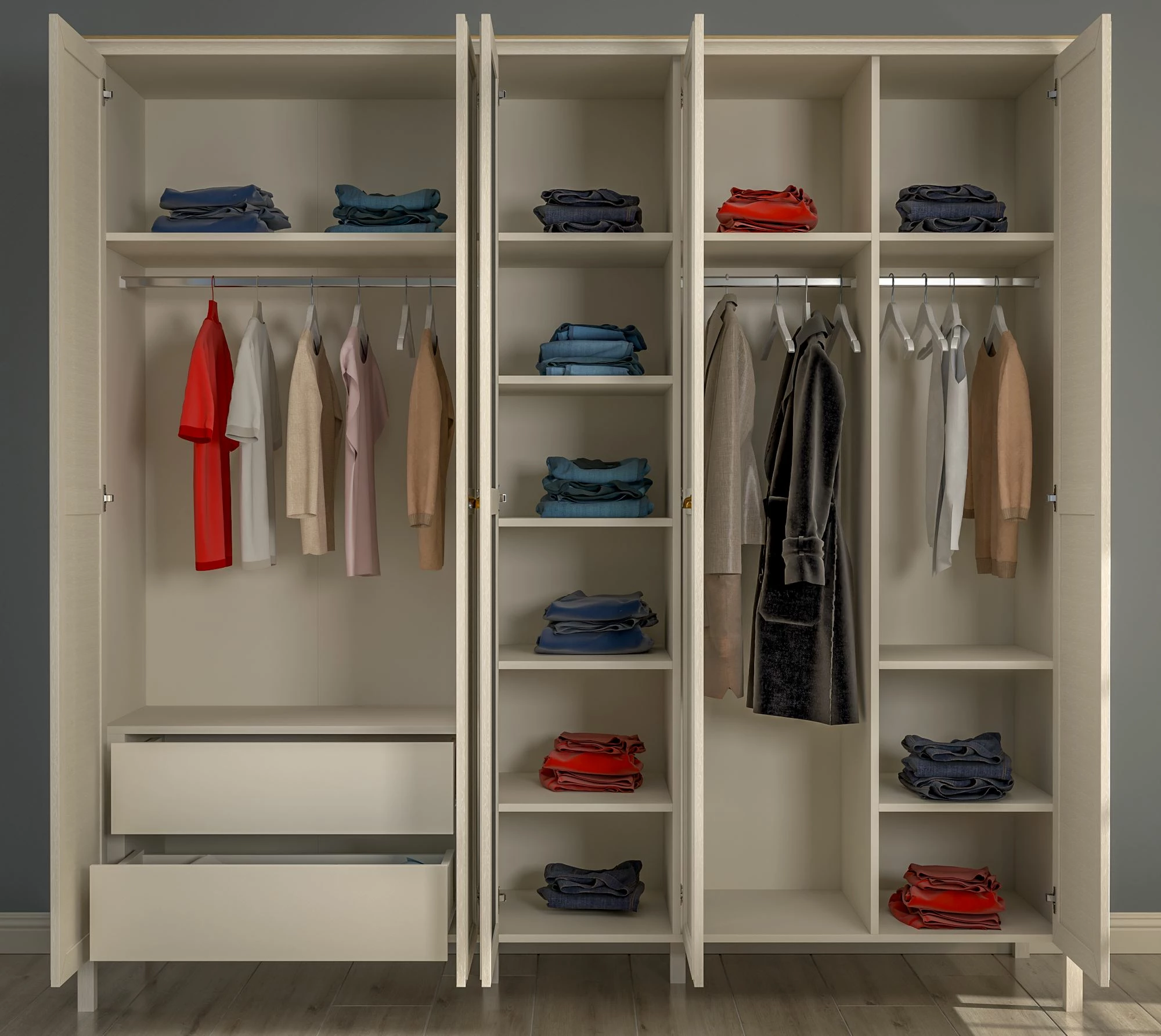 Dollap krem Skye Decor, FRN-21005