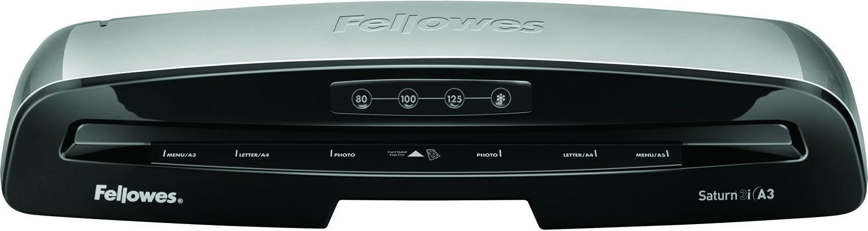 Laminator Fellowes Saturn 3i, A3, i ftohtë/ngrohtë, e zezë/argjendtë