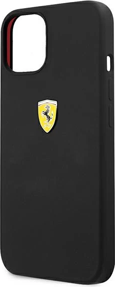 Mbështjellës Ferrari FESSIHCP13SBK për iPhone 13 mini 5.4", silikon, zi