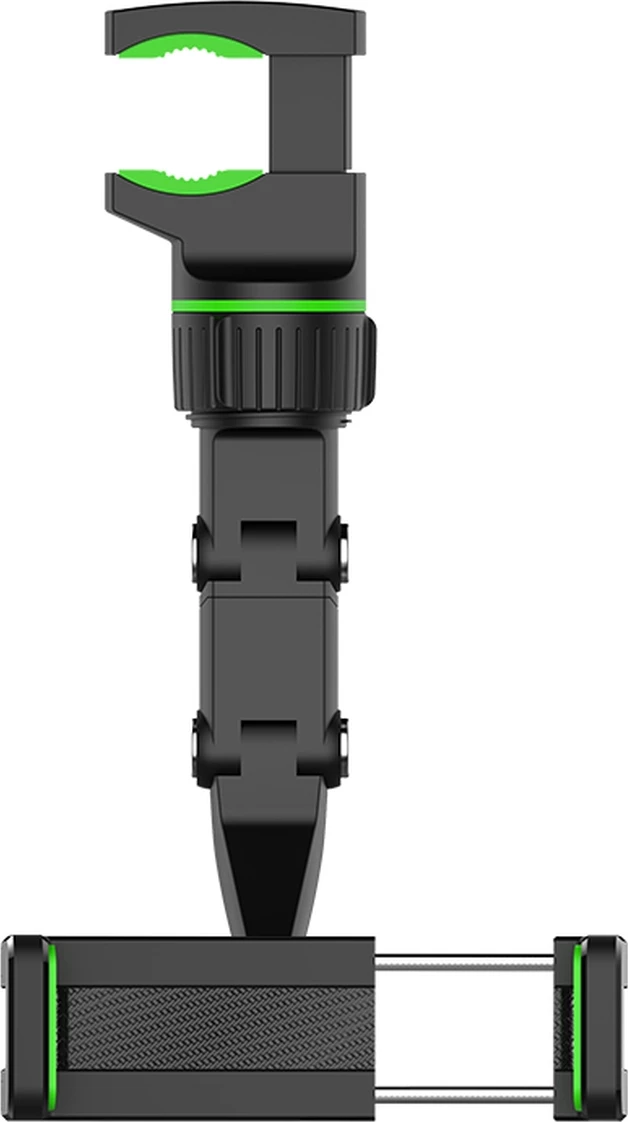 Mbështjellës për celular Hurtel, për pasqyrë të makinës, i rregullueshëm, i zi/gjelbër