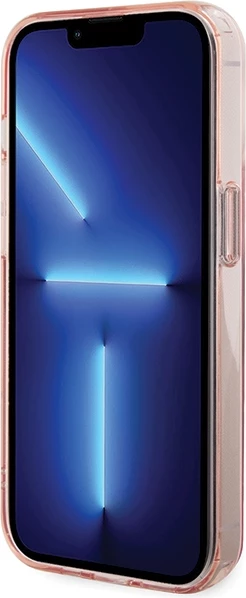 Mbështjellës Karl Lagerfeld KLHMP15LHMRSCHP për iPhone 15 Pro 6.1", me unazë Ring Stand, MagSafe, rozë