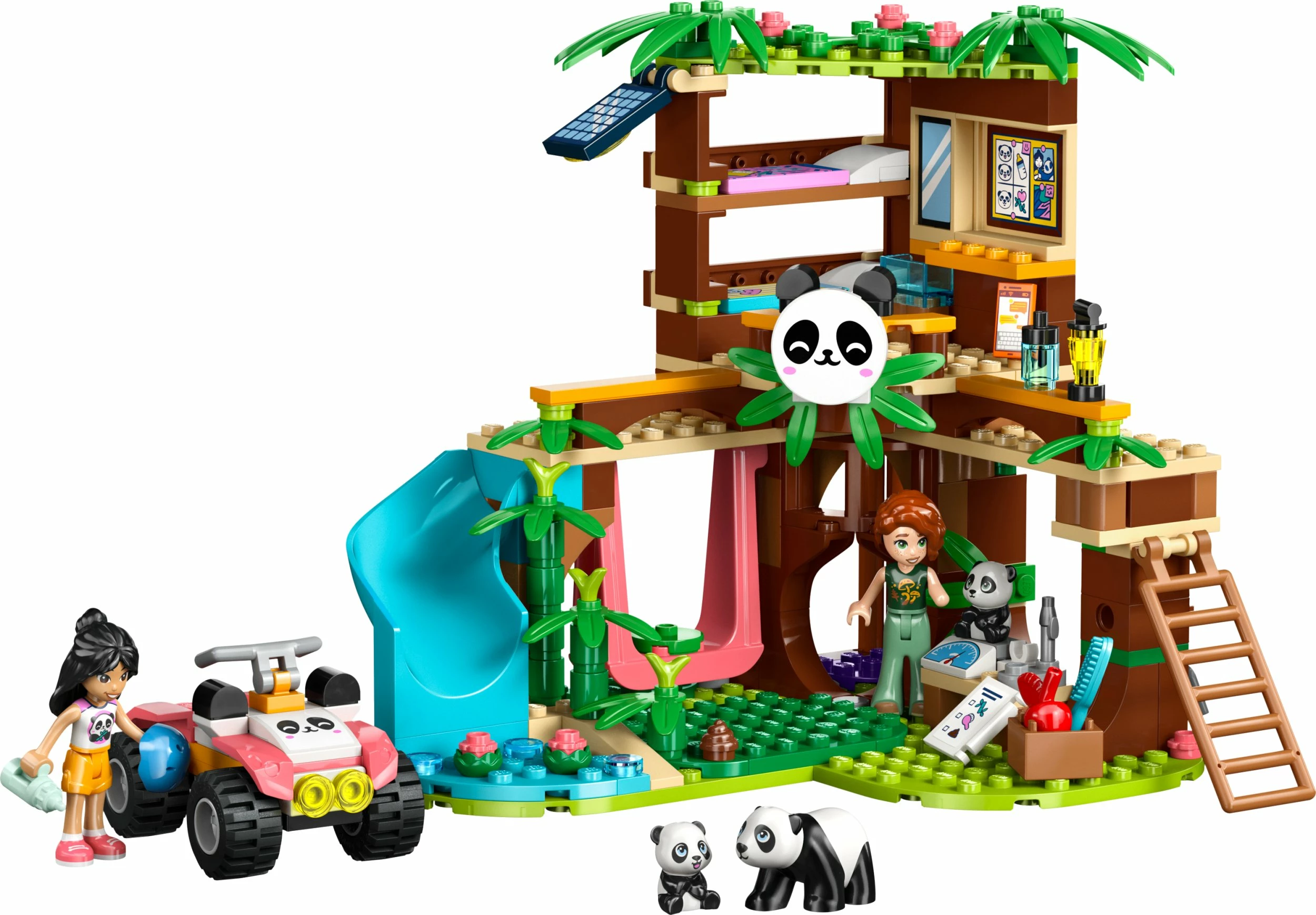 Set ndërtimi LEGO Friends 42648 Panda Care in Reserve, 243 pjesë, +7 vjet