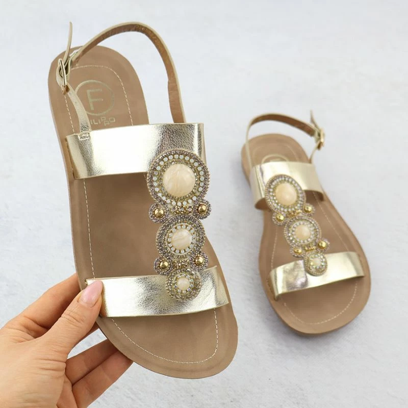 sandale për femra Filippo DS6882, ari