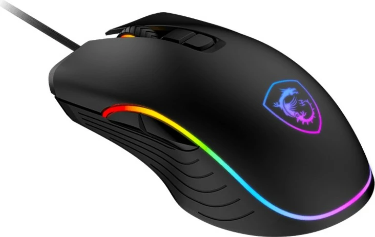 Maus MSI FORGE GM300, optik, 7200 DPI, ambidextrous, i zi