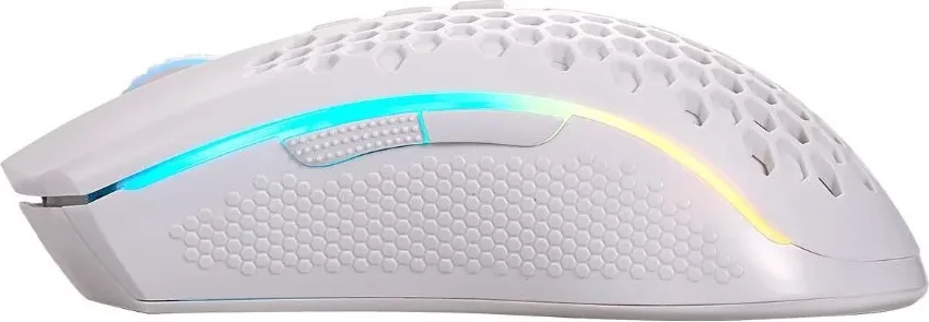 Maus gaming Redragon M808 Storm Pro, wireless/wired, RGB, 16000 DPI, 7 butona programueshëm, i bardhë