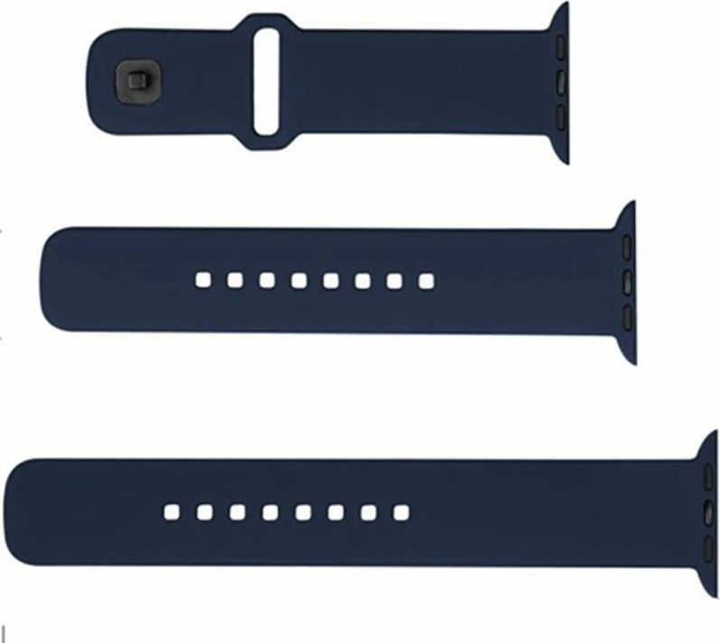 Rrip silikoni për Smartwatch Fixed Silicone Sporty Strap FIXSST2-1029-BL, 49mm, set 3 copë, blu navy