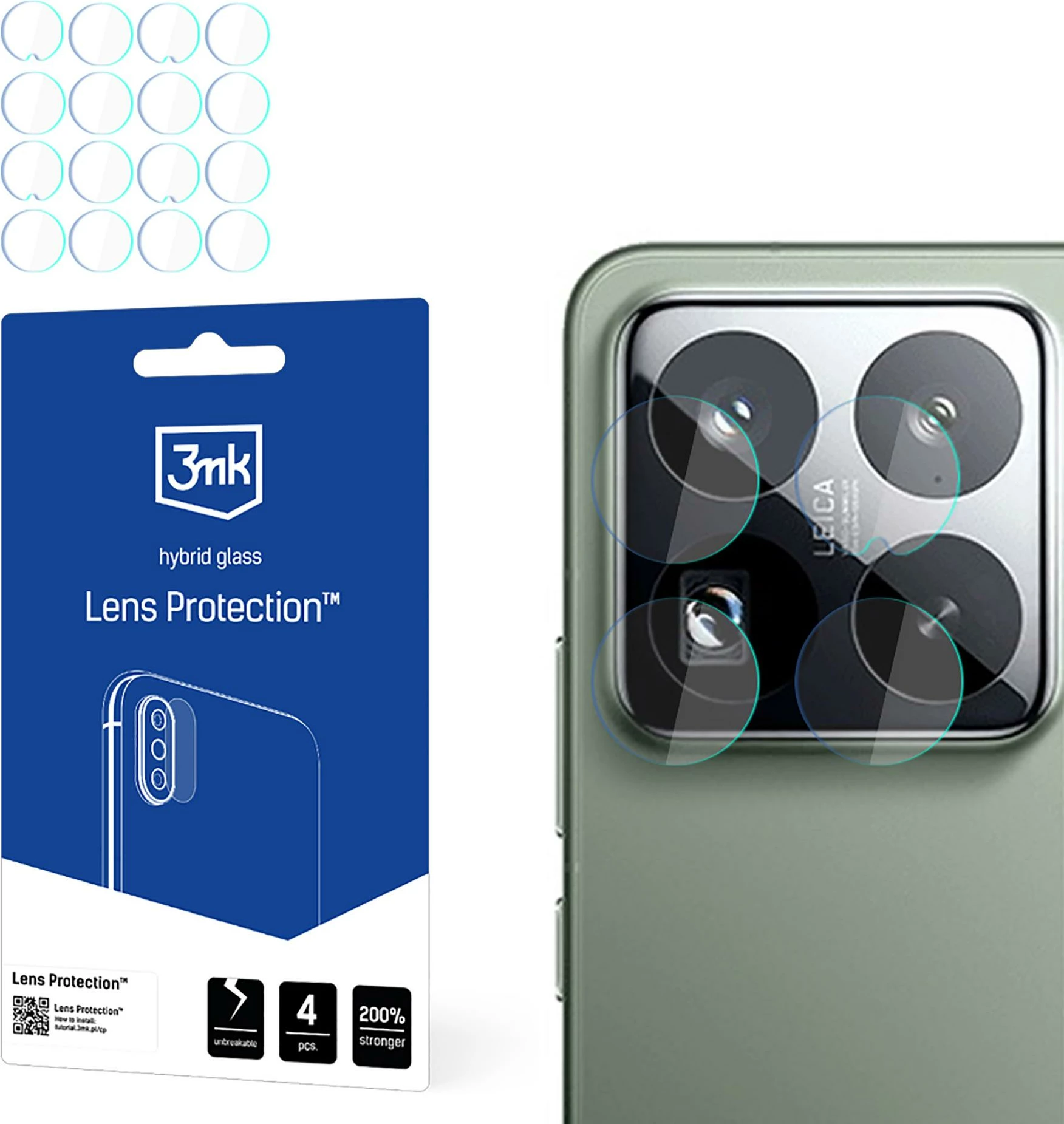 Mbrojtës xhami për kamerë, 3mk Protection, për Xiaomi 15 Pro, 4 copë