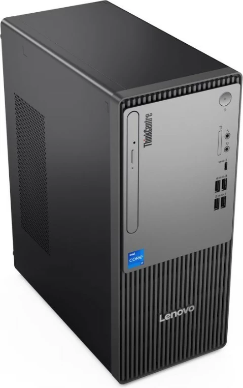 Kompjuter desktop Lenovo ThinkCentre neo 50t Gen 5 12UD0031PB i3-14100 8GB RAM 256GB SSD Windows 11 Pro, e zezë, me maus dhe tastierë
