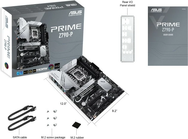 Pllakë amë ASUS PRIME Z790-P, Intel, LGA 1700, DDR5-SDRAM, 128 GB