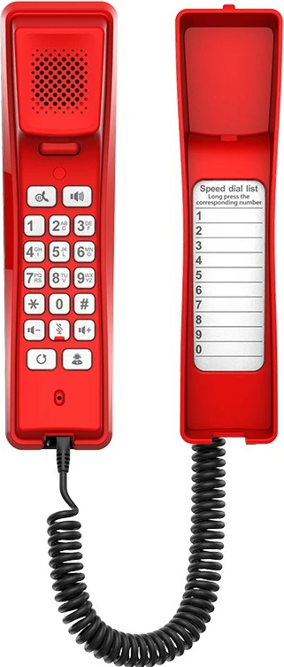 Telefon VoIP Fanvil H2U-R, i kuq