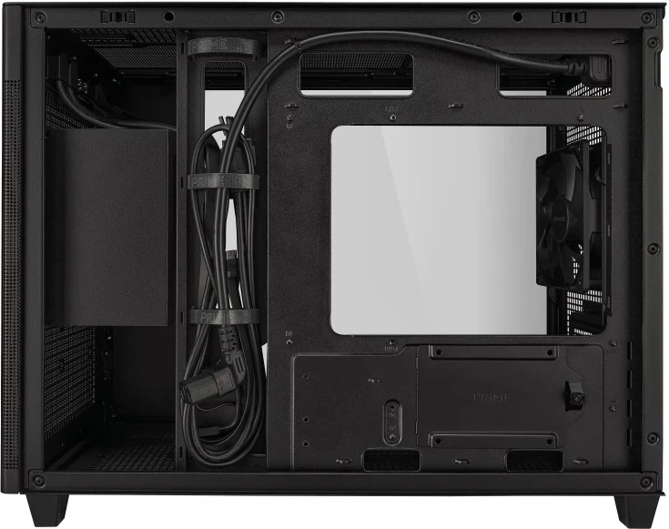 Kasë ASUS AP201 PRIME TG Mini Tower e Zezë