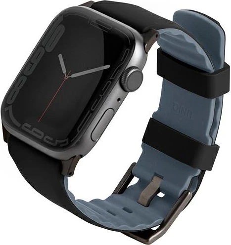 Rrip silikoni për Apple Watch UNIQ Linus, 42/44/45mm, i zi