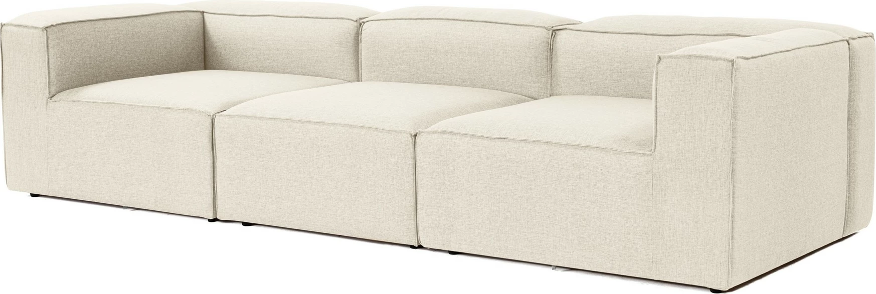 Divan treshe Atelier del Sofa, Fora 3, ngjyrë ecru