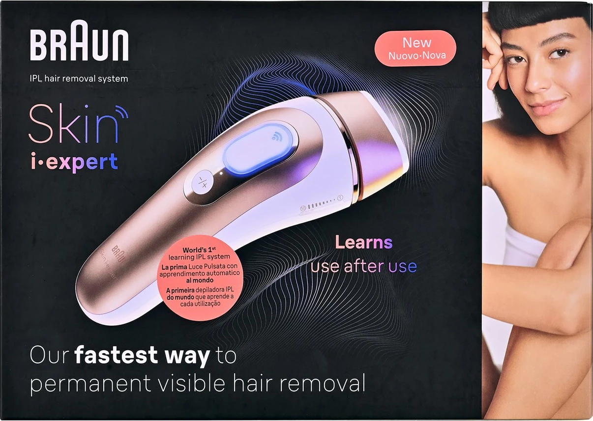 Pajisje depilimi Braun Skin i-expert PL7147, IPL, e bardhë/rozë e artë