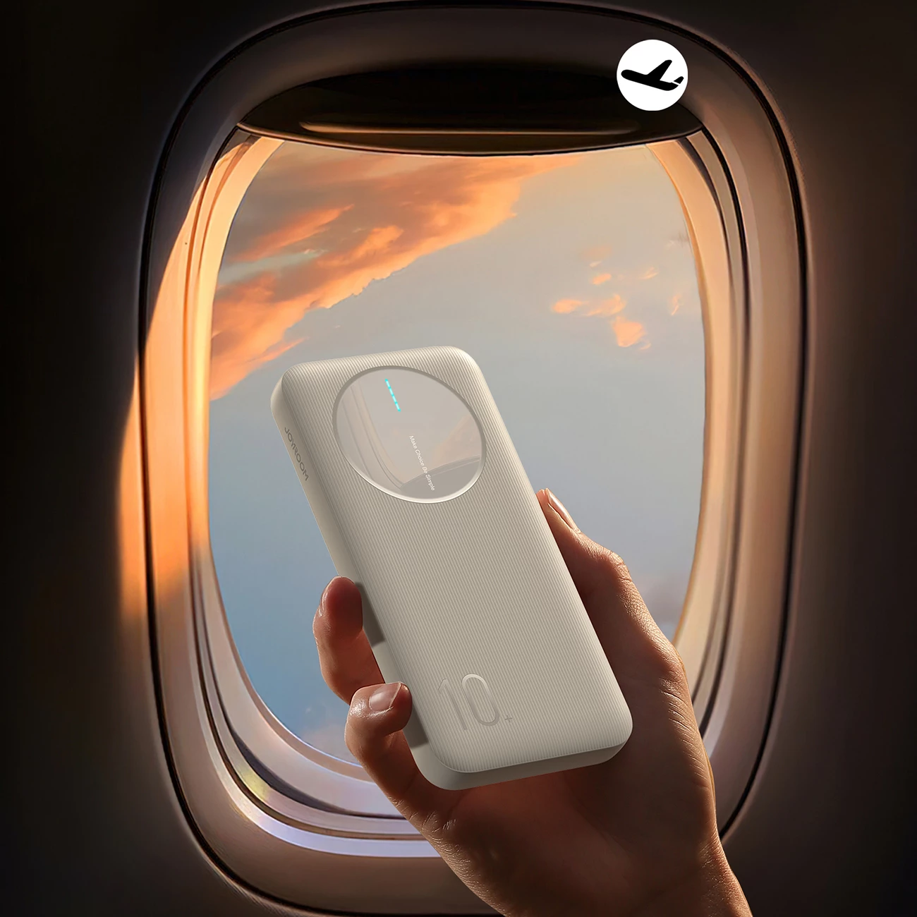 Powerbank Joyroom JR-PBF12, 10000mAh, 3 porta, i bardhë