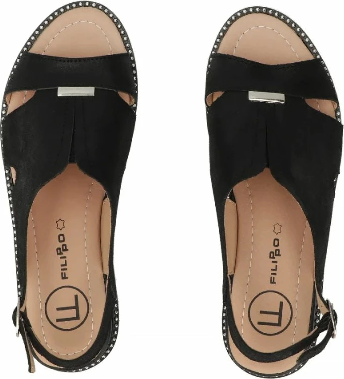 Sandale për femra Filippo DS4470, të zeza