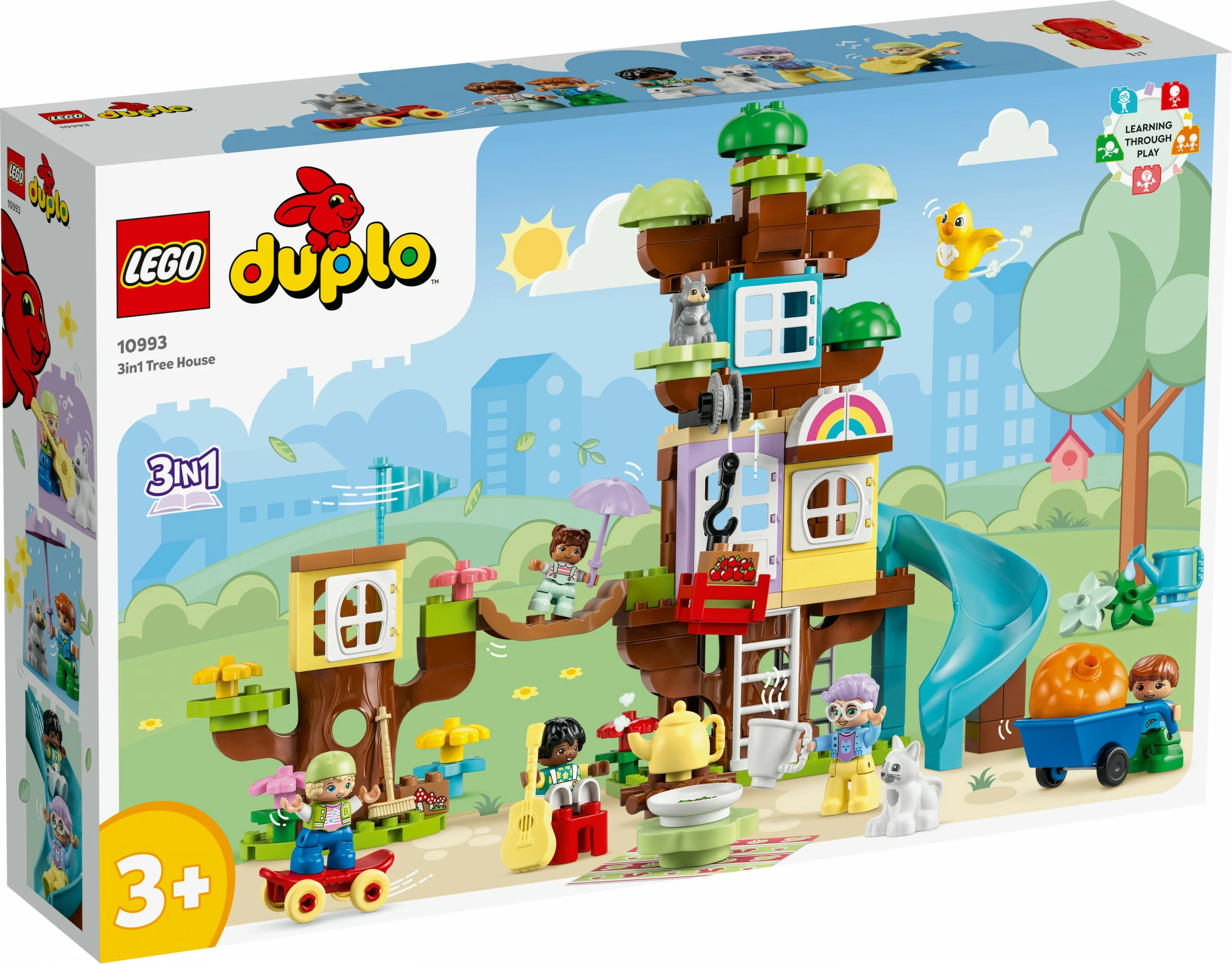 Set ndërtimi LEGO DUPLO 3in1 Tree House, 126 pjesë, shumëngjyrësh