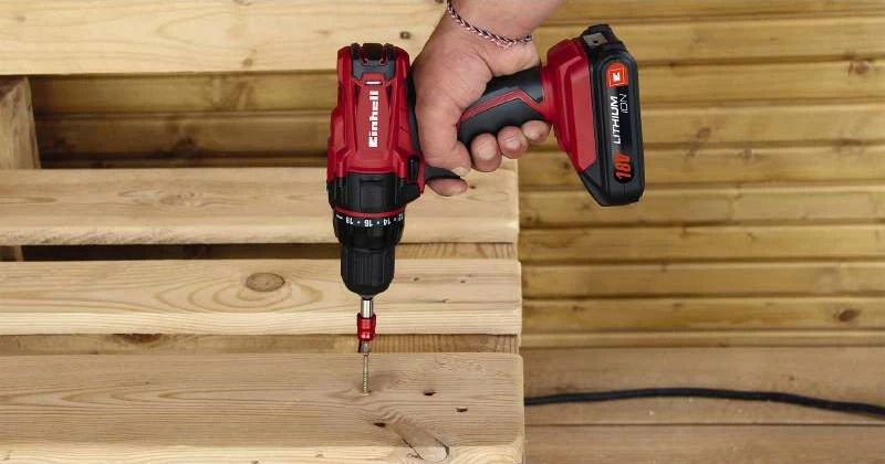 Shpuese/pistole Einhell TC-CD 18-2 Li, 18V, 2 bateri, Li-Ion, e zezë/e kuqe