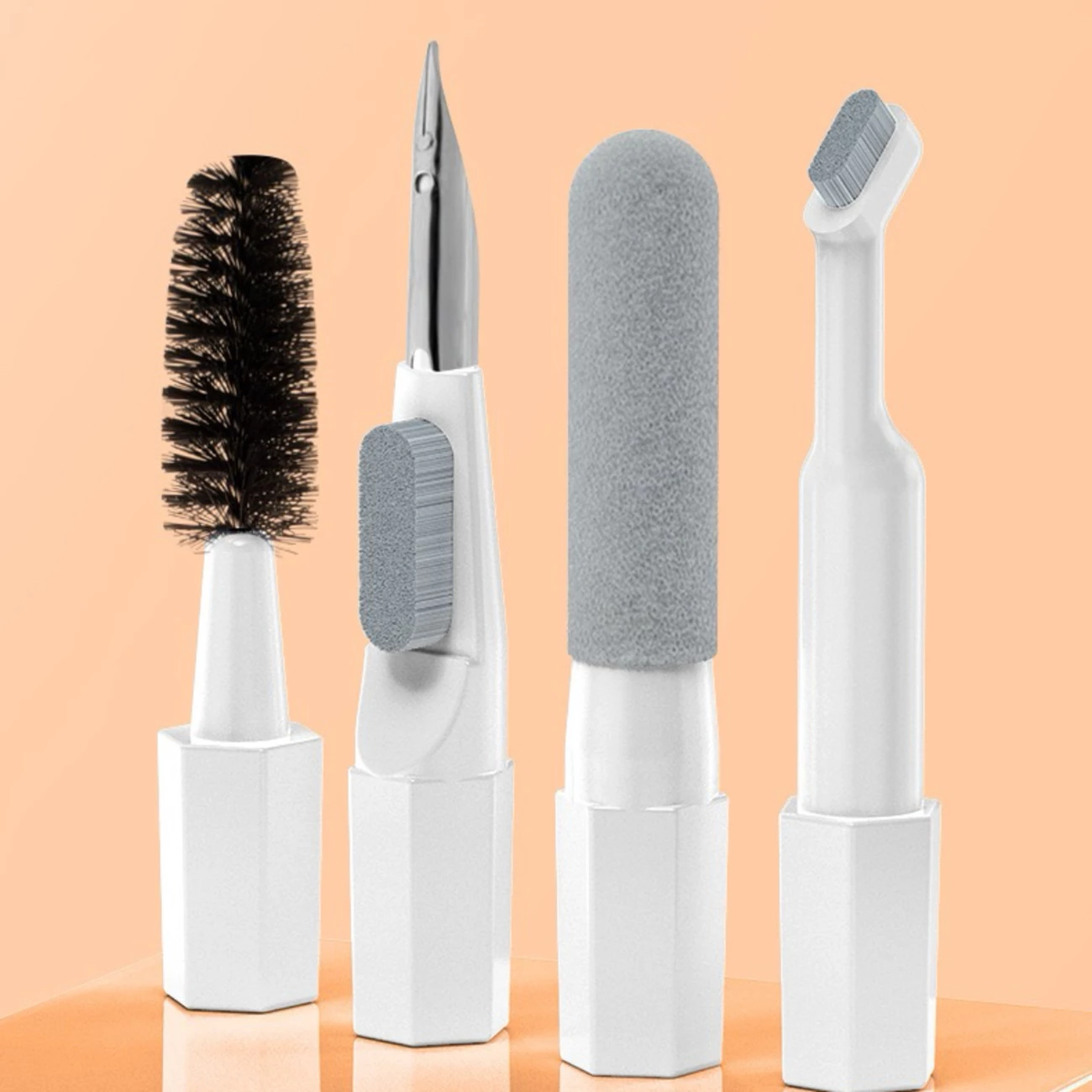 Set pastrimi multifunksional Hurtel Full-Pro clean pen 20 në 1, për kufje, tastierë dhe ekran, Bardhë