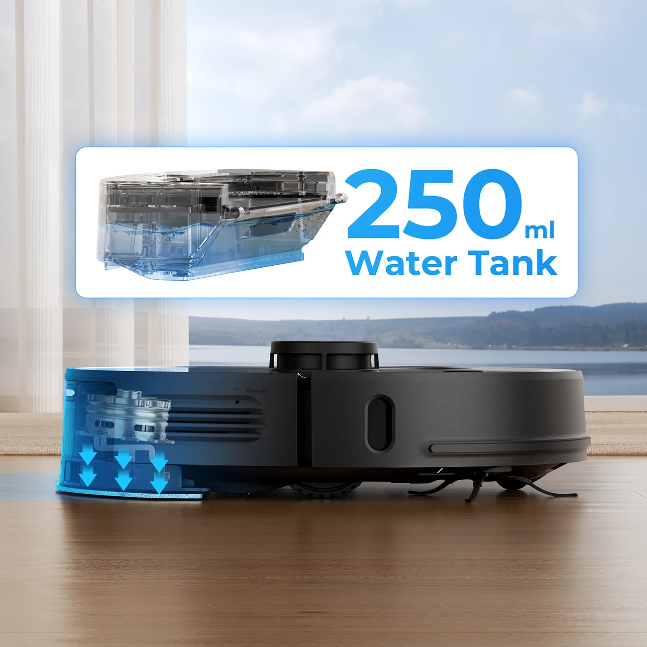 Robot pastrues UWANT U100 Lite me mop, stacion karikimi, Gri