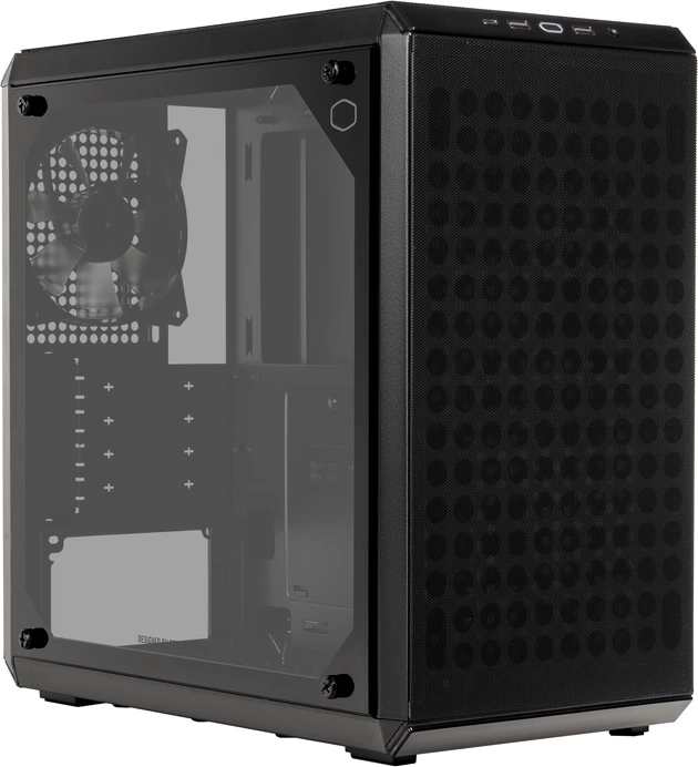 Kasë Cooler Master Q300L V2, Micro-ATX/Mini-ITX, xham i temperuar, e zezë