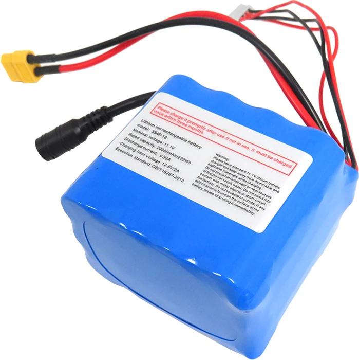 Bateri Li-ion, Flytec V030 (Battery V030-14), 20000 mAh 11.1 V (12 V), konektorë XT60/DC dhe balancer, për barkë karremi