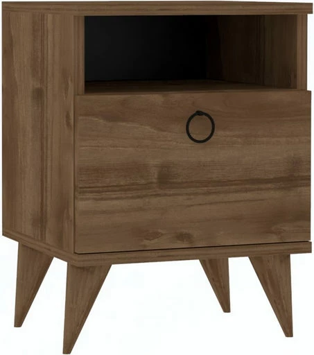 Komodinë Hanah Home, Barlo, ngjyrë arre