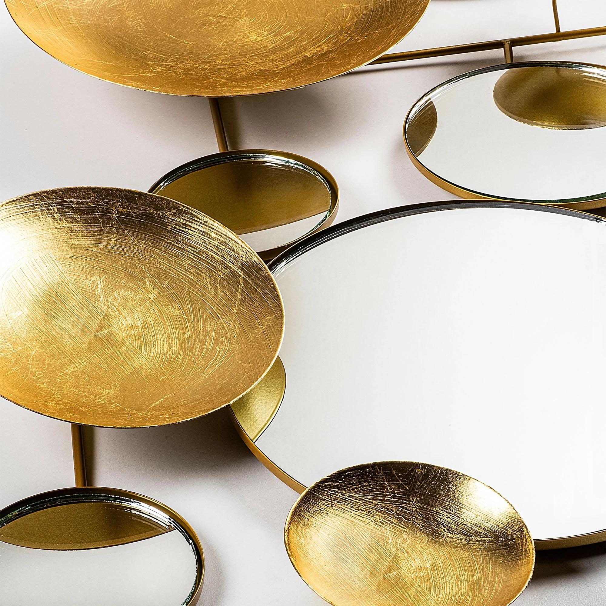 Aksesor dekorativ metalik për mur, Wallity Infinity, shumëngjyrësh