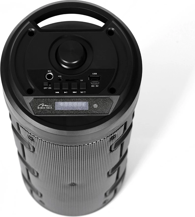 Altoparlant portativ Media-Tech PARTYBOX KEG BT MT3165 V2.0 me Bluetooth, KARAOKE, 40W, i zi me LED