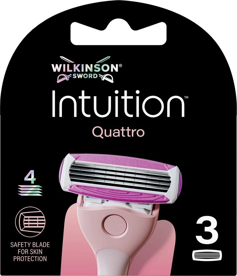 Rezervë për brisk për femra Wilkinson Intuition Quattro, 3 copë