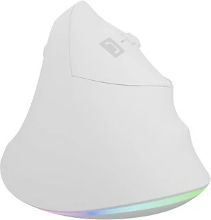 Maus vertikal Natec CRAKE 2 PRO, 12800 DPI, RGB, i bardhë, me kabllo