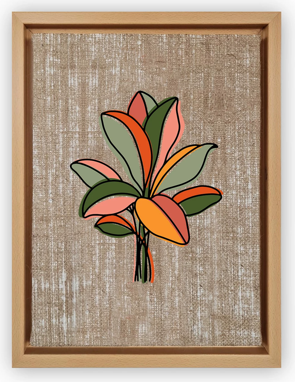 Pikturë dekorative në kanavacë, shumëngjyrëshe, Wallity, LNJ119377806773, 36x46cm