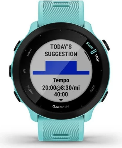 Smartwatch Garmin Forerunner 55, 42 mm, GPS, Turquoise